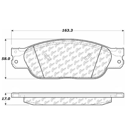 Centric Parts Posi-Quiet Ext. Wear Pad, 106.08050 106.08050